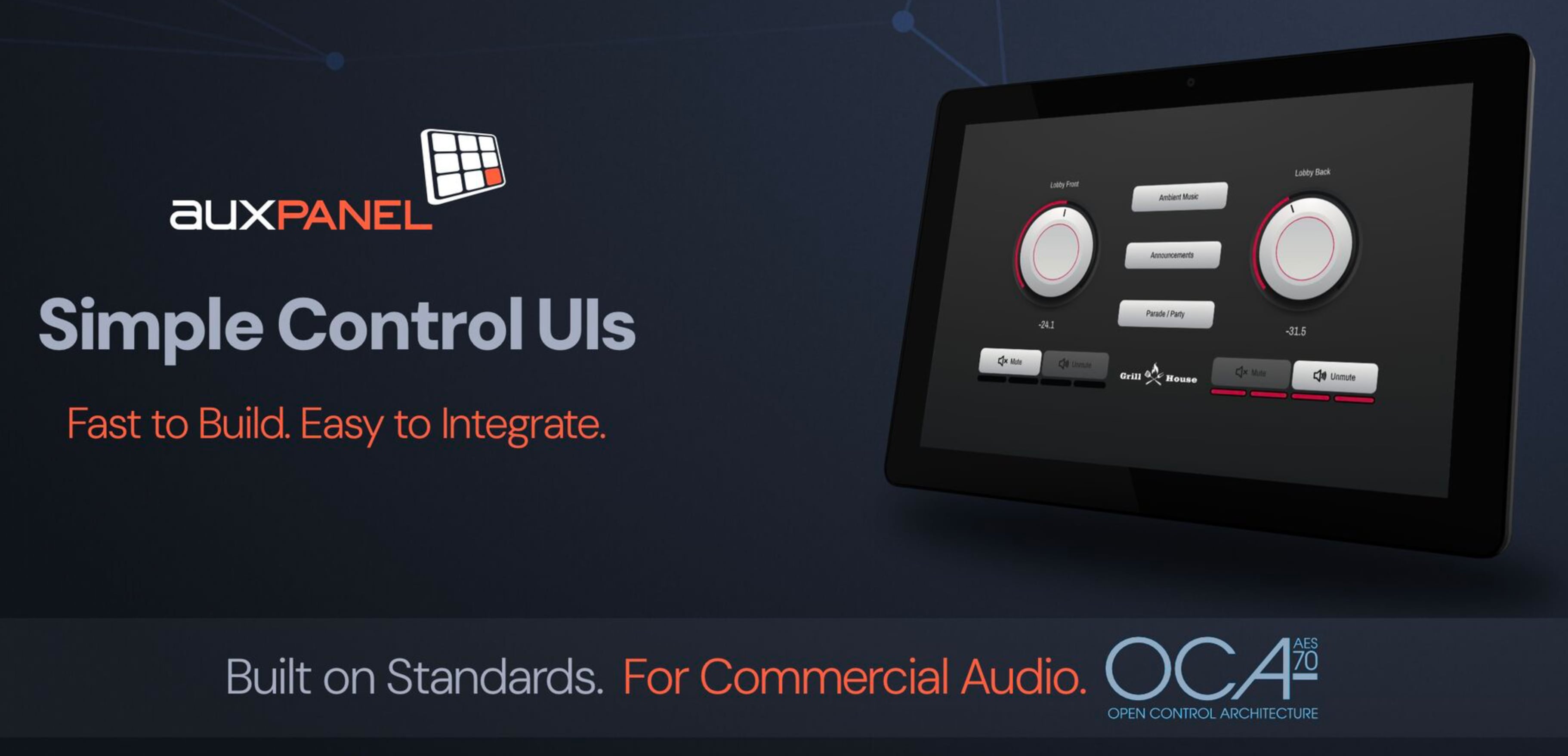 AUX Panel integration with bridge/core